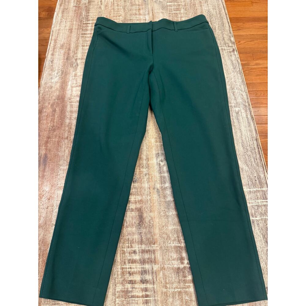 White House Black Market Slim Ankle Pants 10R Green